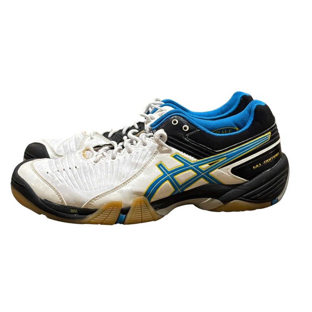 ASICS Gel-Domain 3 Indoor Court Shoes Blue White Black Women's Size 8